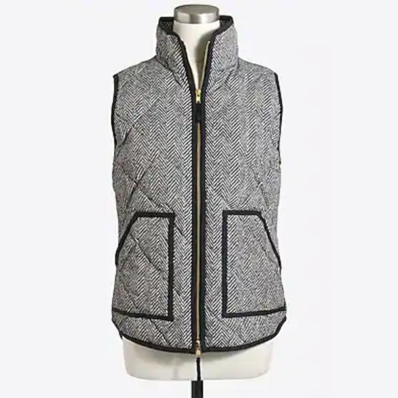 J. Crew || Herringbone Excursion Padded Vest - Picture 1 of 8